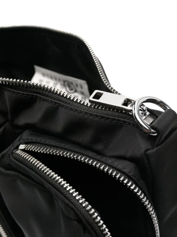 MM6 Maison Margiela Three-Pocket Cross Body Bag | Black | FARFETCH