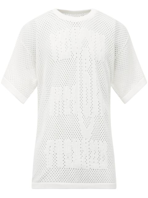 MM6 Maison Margiela intarsia-knit cotton T-shirt Men