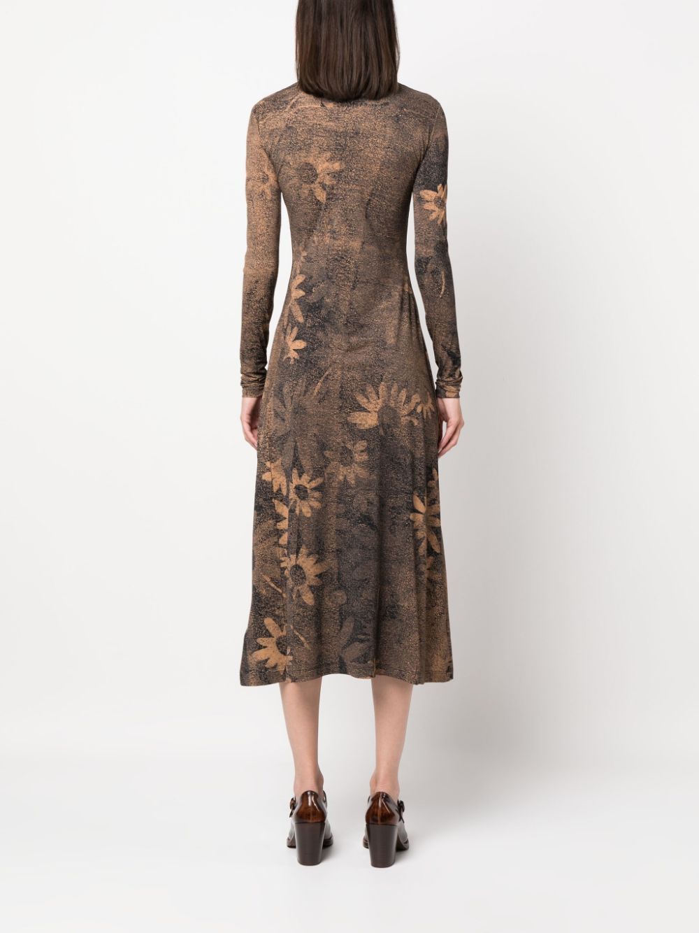 MM6 Maison Margiela floral-print midi dress Women