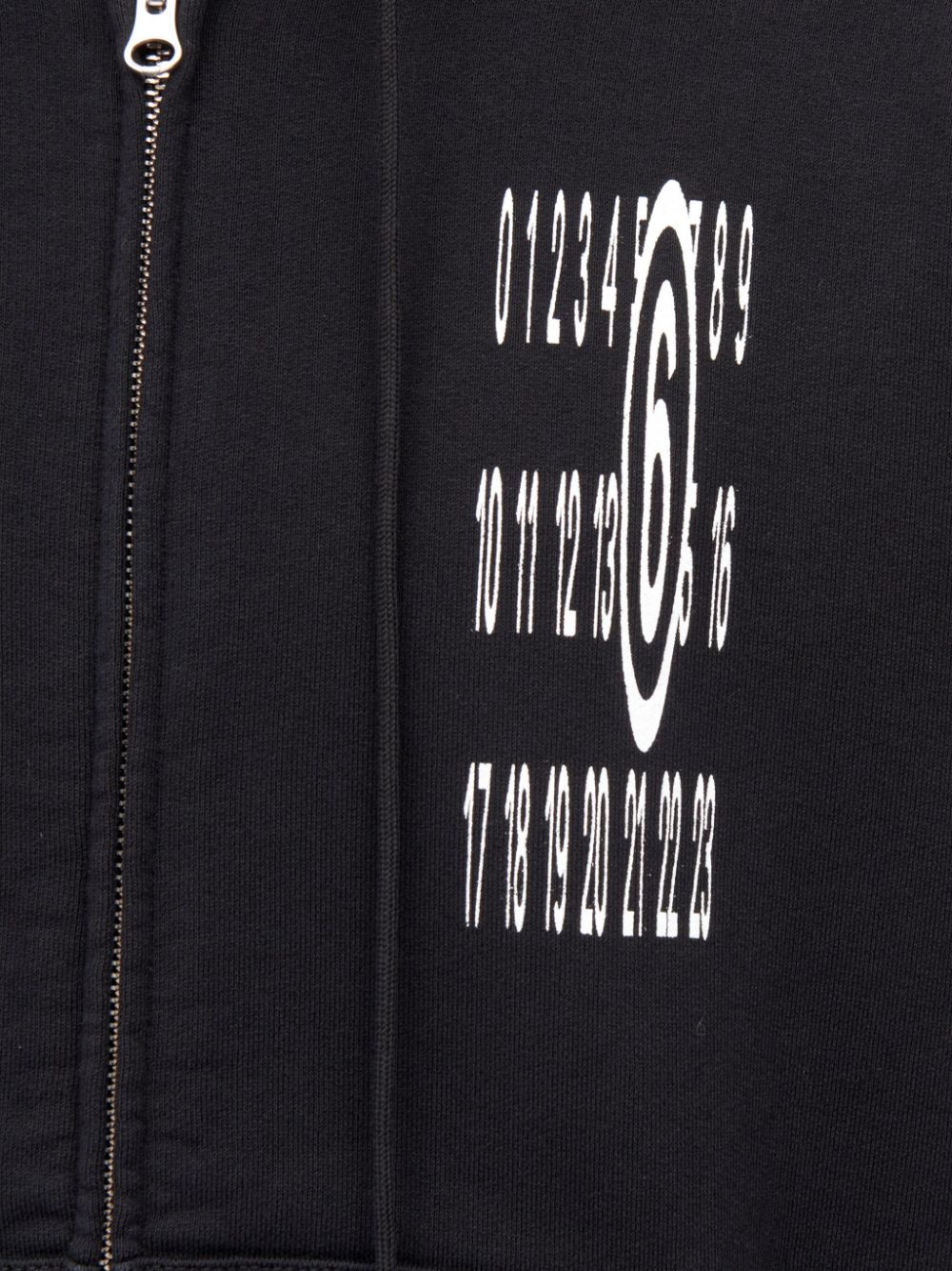 MM6 Maison Margiela numbers-print cotton hoodie Men