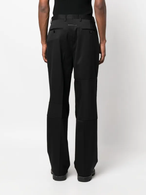 MM6 Black Four Pocket Trousers