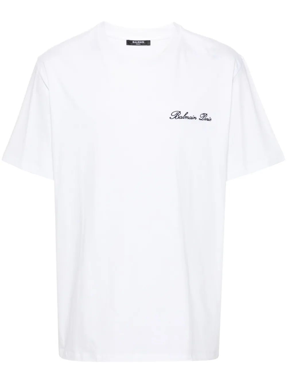 Balmain Button T Shirt In White