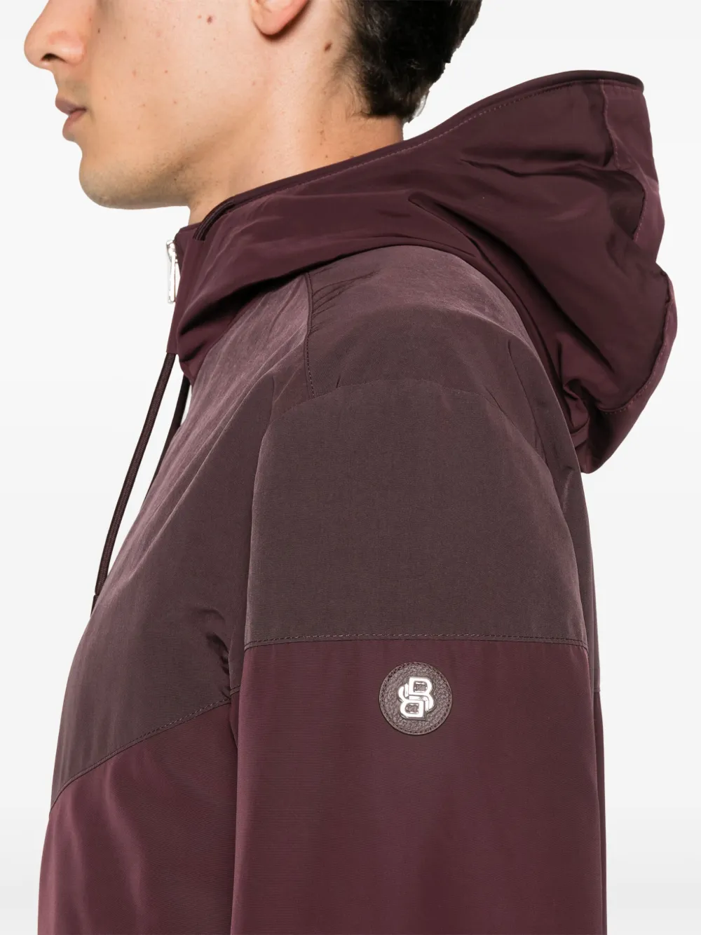 BOSS Hooded Lightweight Jacket Purple FARFETCH