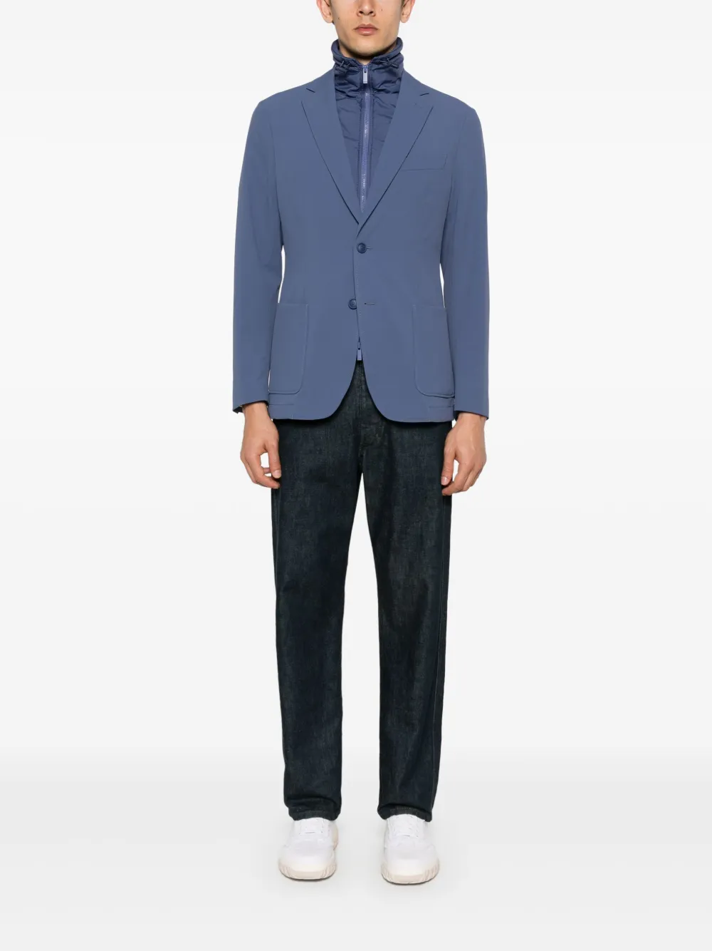 BOSS Blazer met dubbele rij knopen - Blauw