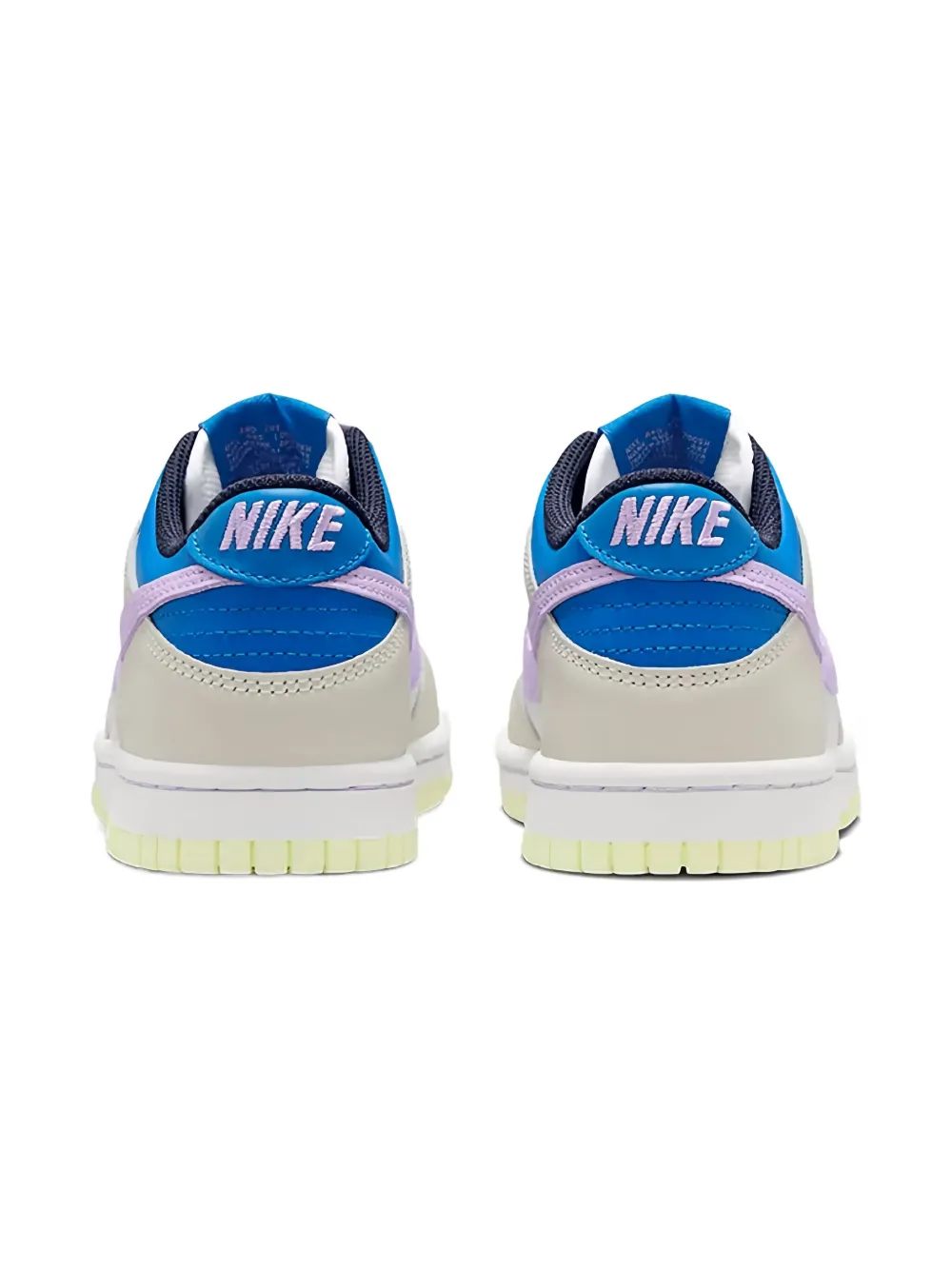 Nike Kids Dunk Low "Khaki Blue Pink" sneakers Neutrals