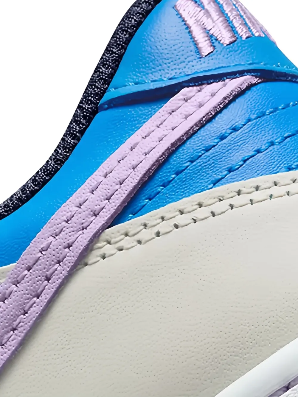 Nike Kids Dunk Low "Khaki Blue Pink" sneakers Neutrals