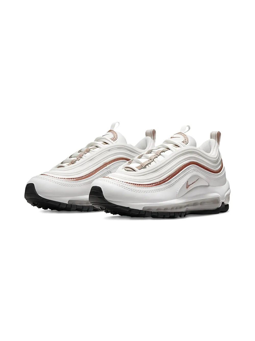 Nike Kids Air Max 97 "Metallic Bronze" sneakers White