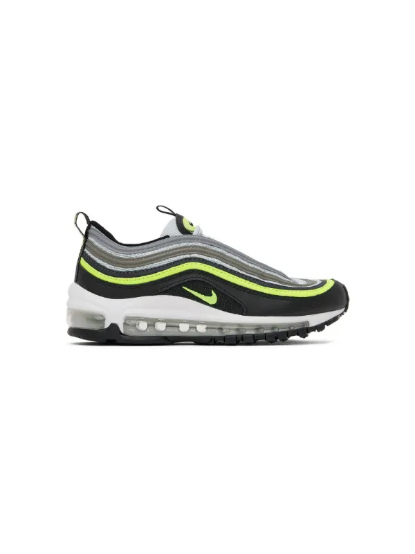 Nike Kids Air Max 97 Black Neon sneakers kids Rubber Artificial Leather Fabric Fabric 4.5Y