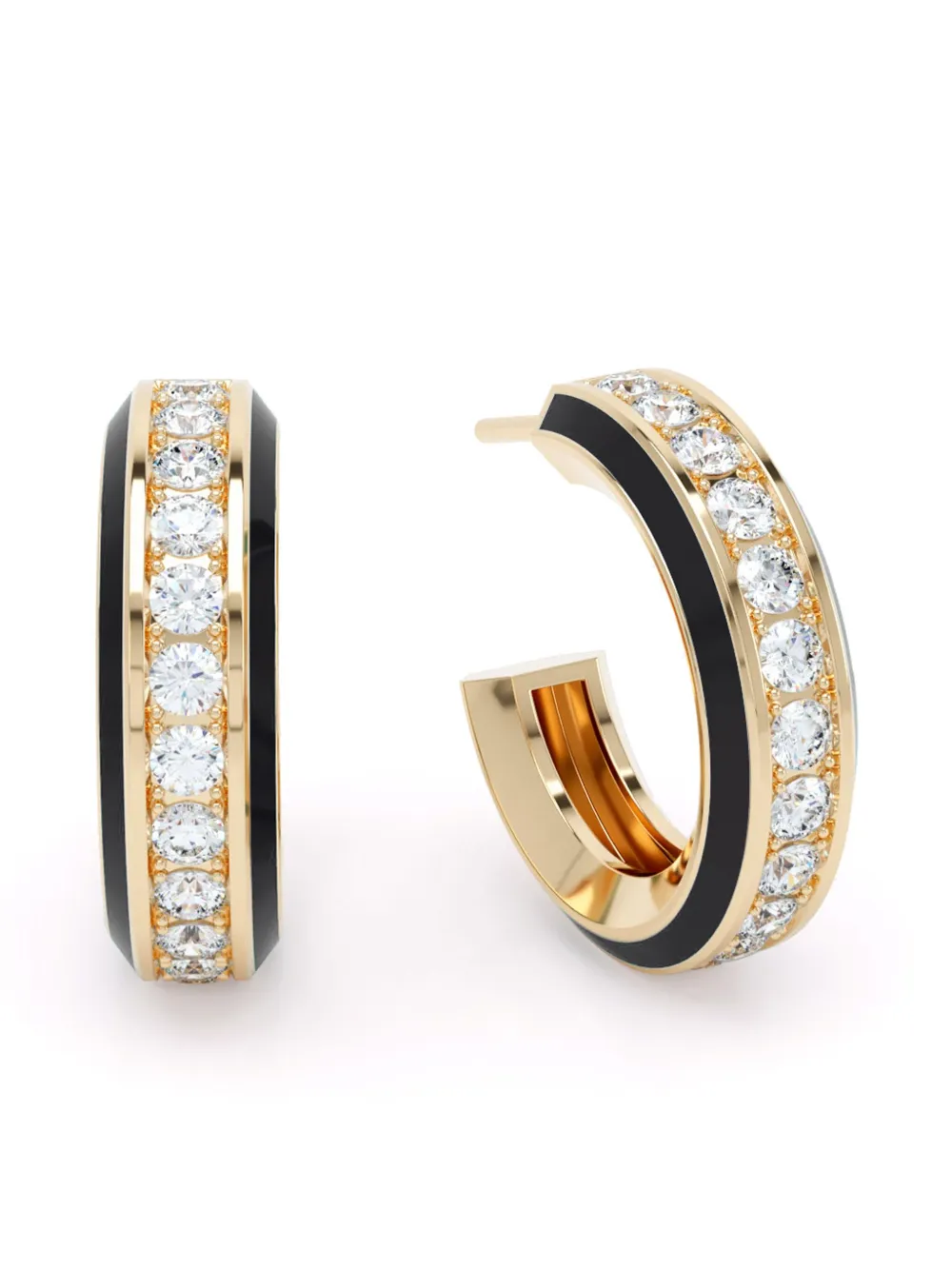 LOEV  18kt yellow gold Eternity diamond earrings | Image 2