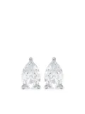 LOEV 18kt recycled white gold The Pear diamond earrings - Silver