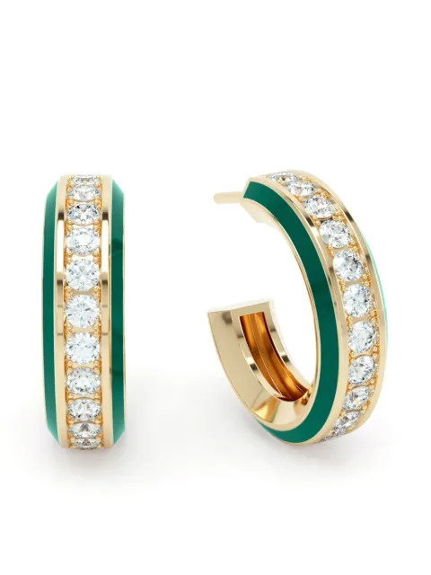 LOEV  18kt yellow gold Eternity diamond earrings