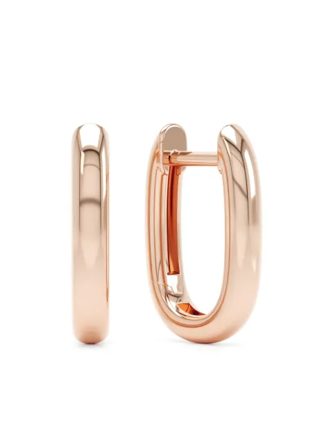 LOEV  14kt rose gold Allday hoop earrings