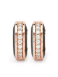 LOEV 18K rose gold Eternity diamond earrings - Pink