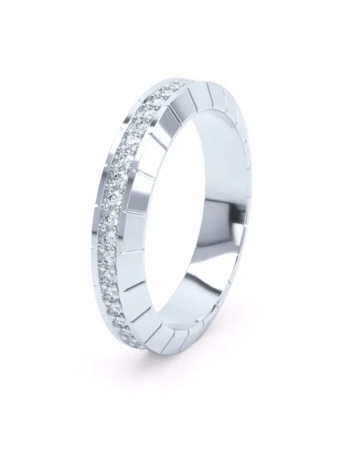 LOEV  anillo estilo infinito en oro blanco de 18kt con diamantes