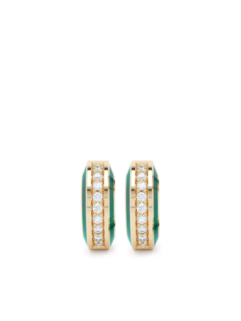LOEV  18kt yellow gold Eternity diamond earrings