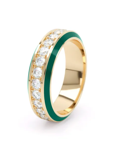 LOEV  anillo Eternity en oro amarillo de 18kt con diamante