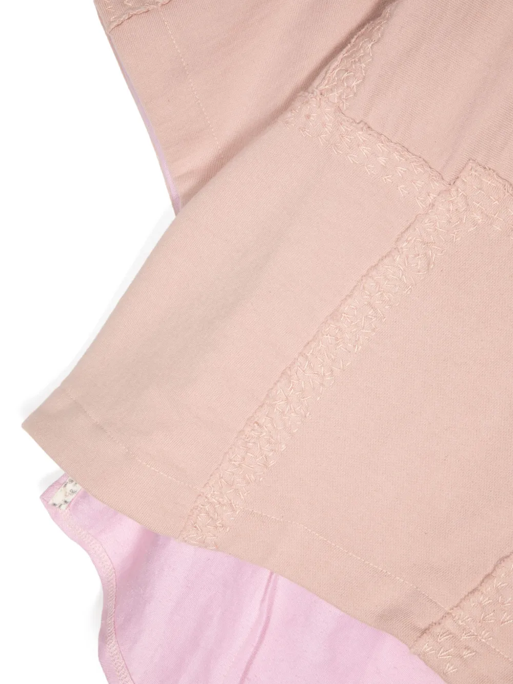 Shop By Walid Patchwork Cotton T-shirt In Rosa