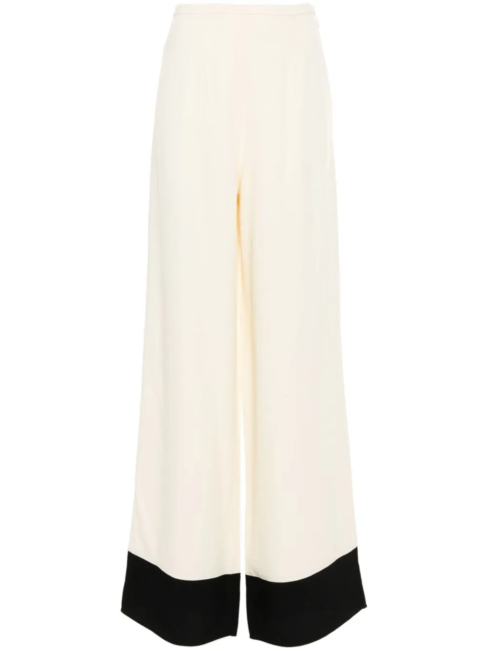 Taller Marmo Marlene Crepe And Cady Wide-leg Pants In White