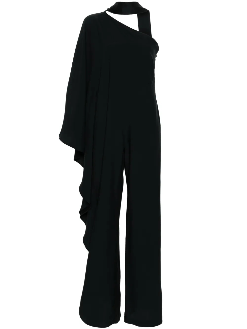 Shop Taller Marmo Ebro Asymmetric Jumpsuit In Black