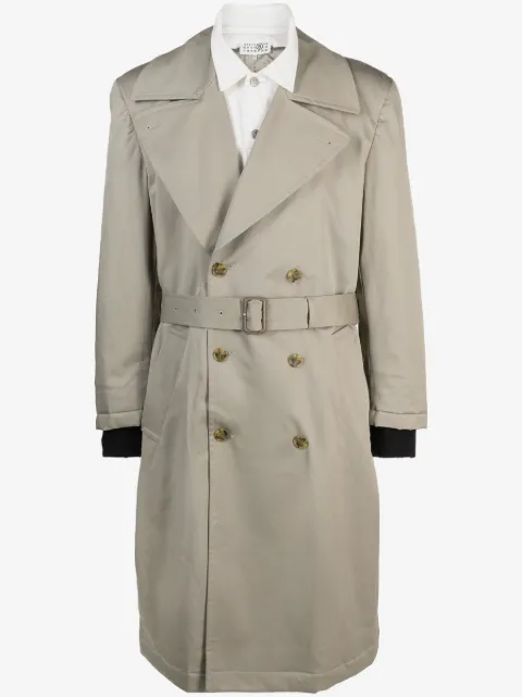 MM6 Maison Margiela belted double-breasted coat