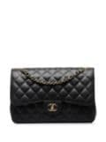 CHANEL Pre-Owned 2014 Jumbo Classic Caviar Double Flap shoulder bag - Black