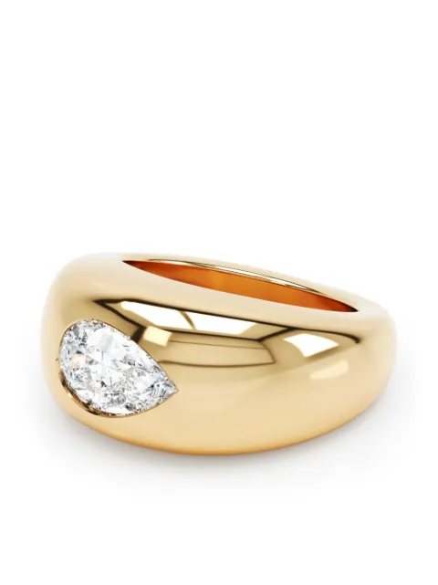 LOEV  18kt recycled yellow gold Curve diamond ring