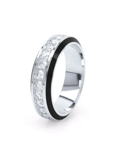 LOEV  18K recycled white gold Eternity diamond ring