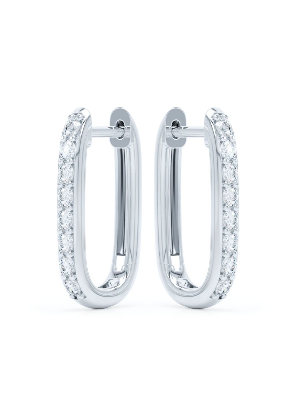 Allday diamond hoop earrings