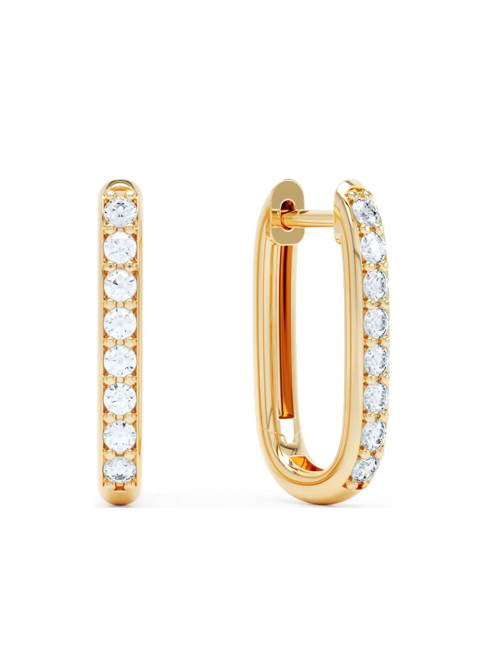 Loev 14k Yellow Gold Allday Diamond Earrings In Gold