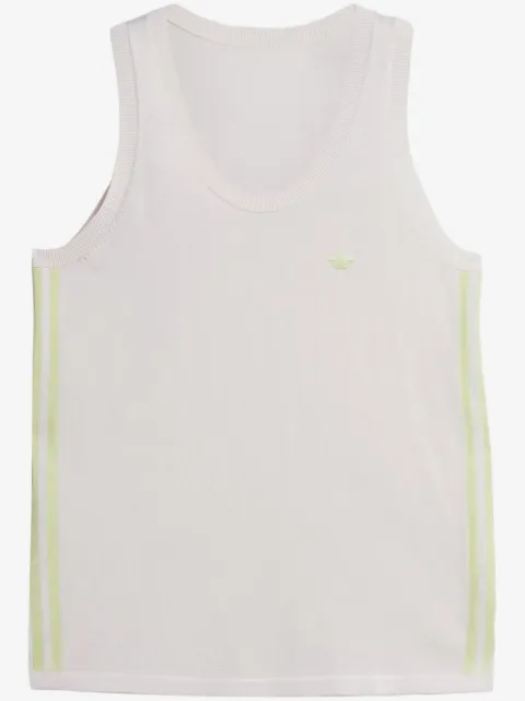 adidas logo-embroidered sleeveless top