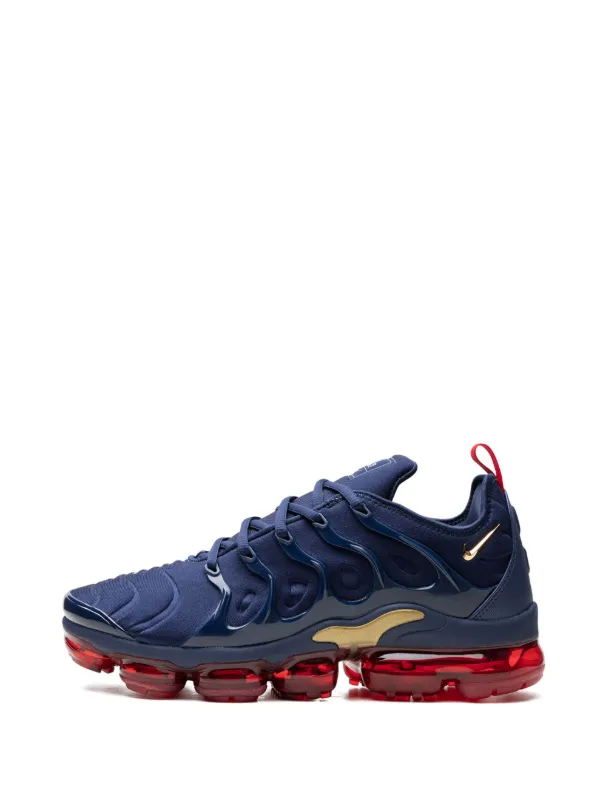 Nike vapormax red blue and gold online