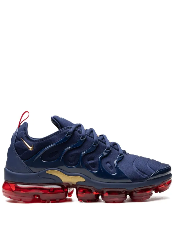 Nike Air Vapor Max Plus Metallic Gold Sneakers Blue FARFETCH KW