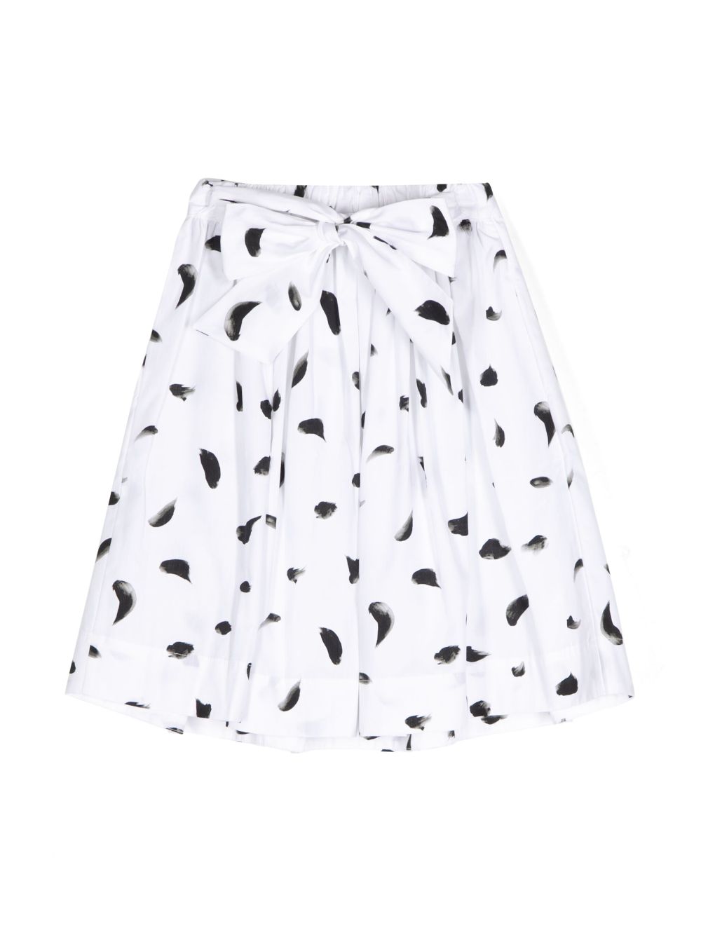 KINDRED graphic-print pleated skirt - White