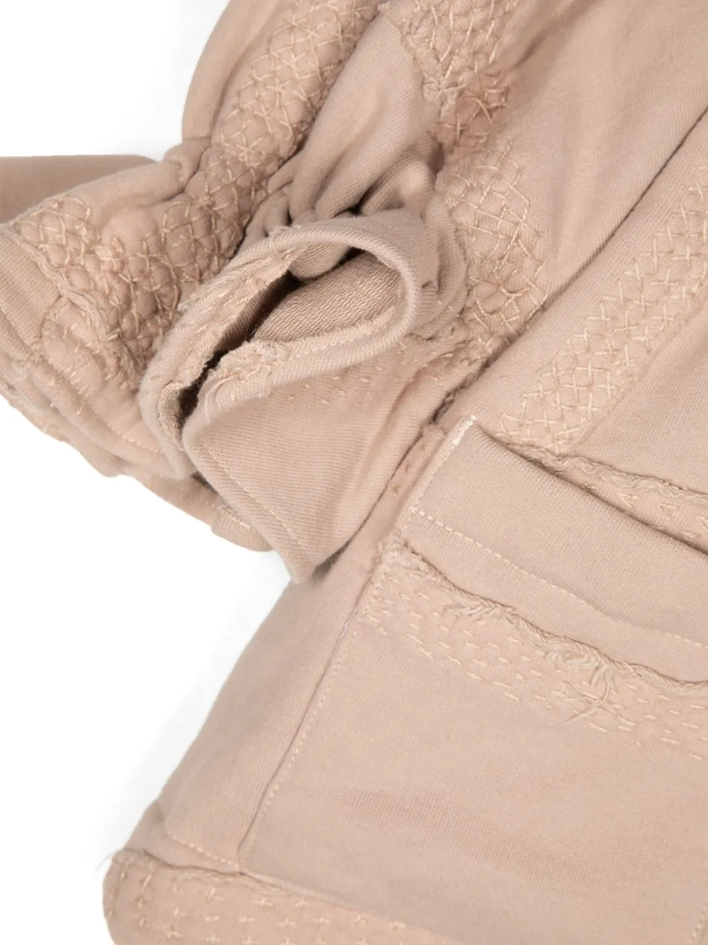 Shop By Walid Decorative-stitching Cotton Jacket In Brown
