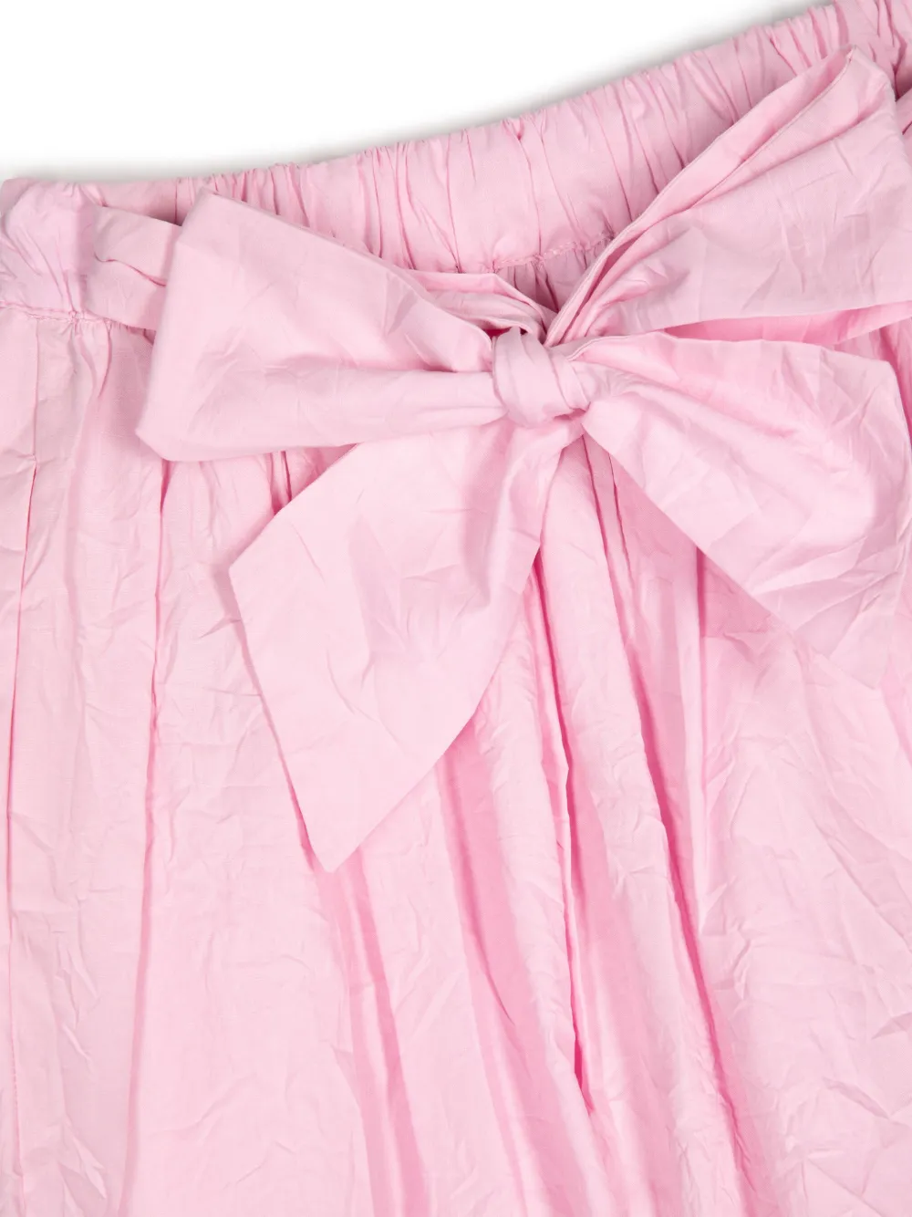 KINDRED BOW-DETAIL PLEATED SKIRT