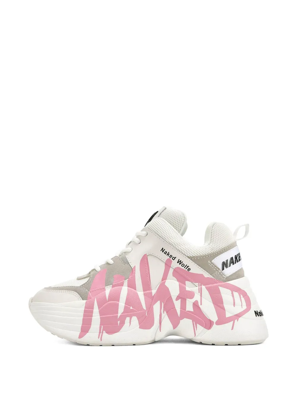 Naked Wolfe Track Panelled Sneakers In Pink