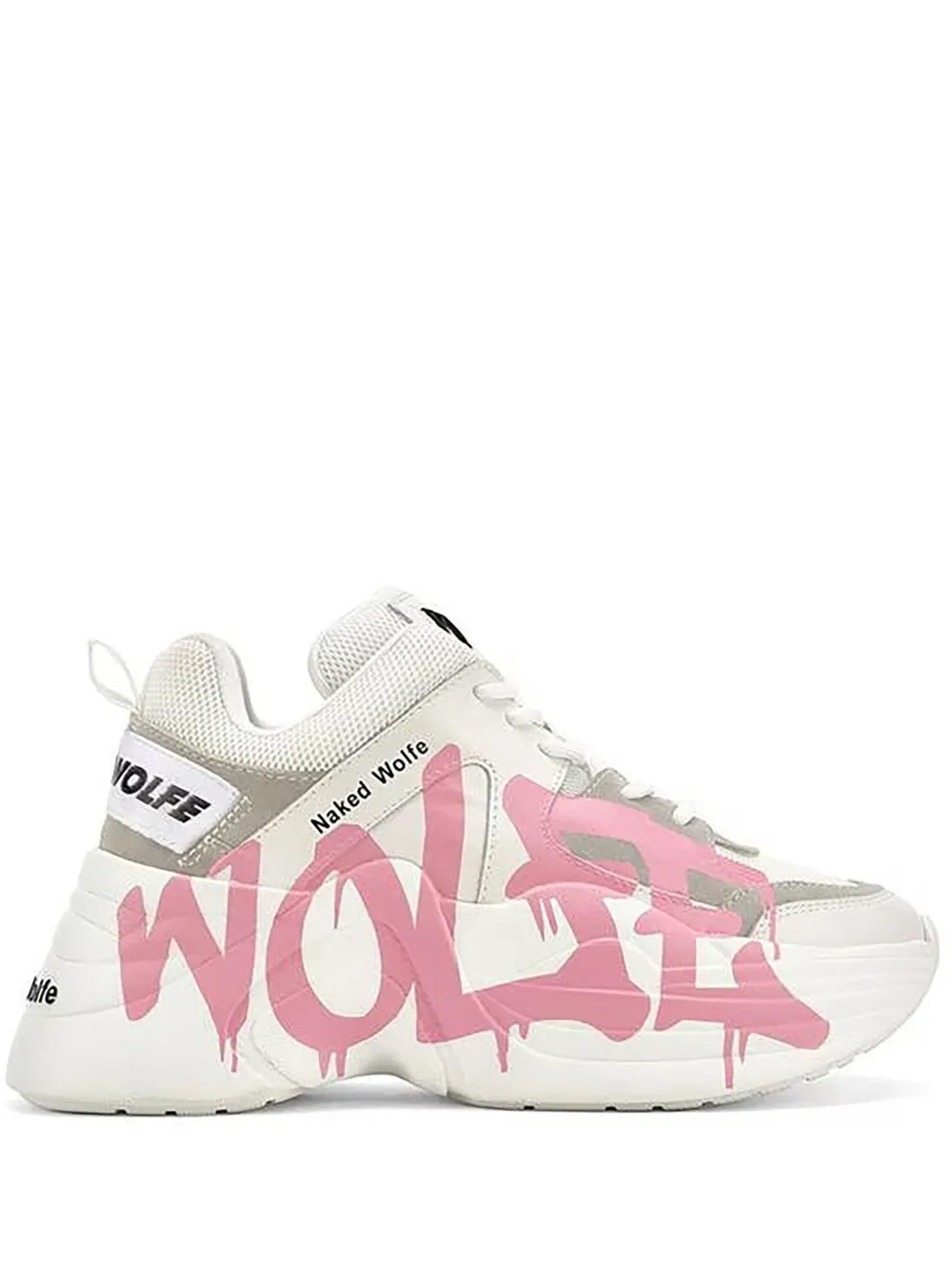 Naked Wolfe Track Panelled Sneakers In Pink