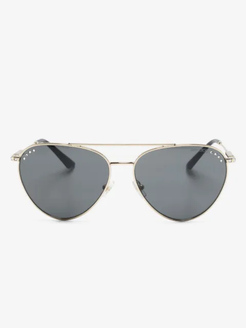 Jimmy Choo Eyewear crystal-embellished pilot-frame sunglasses