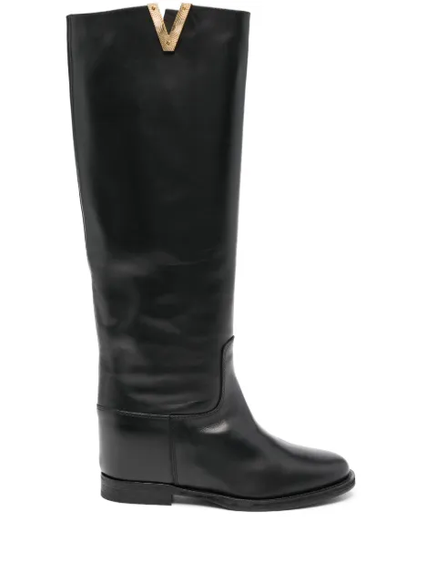 Via Roma 15 knee-high leather boots
