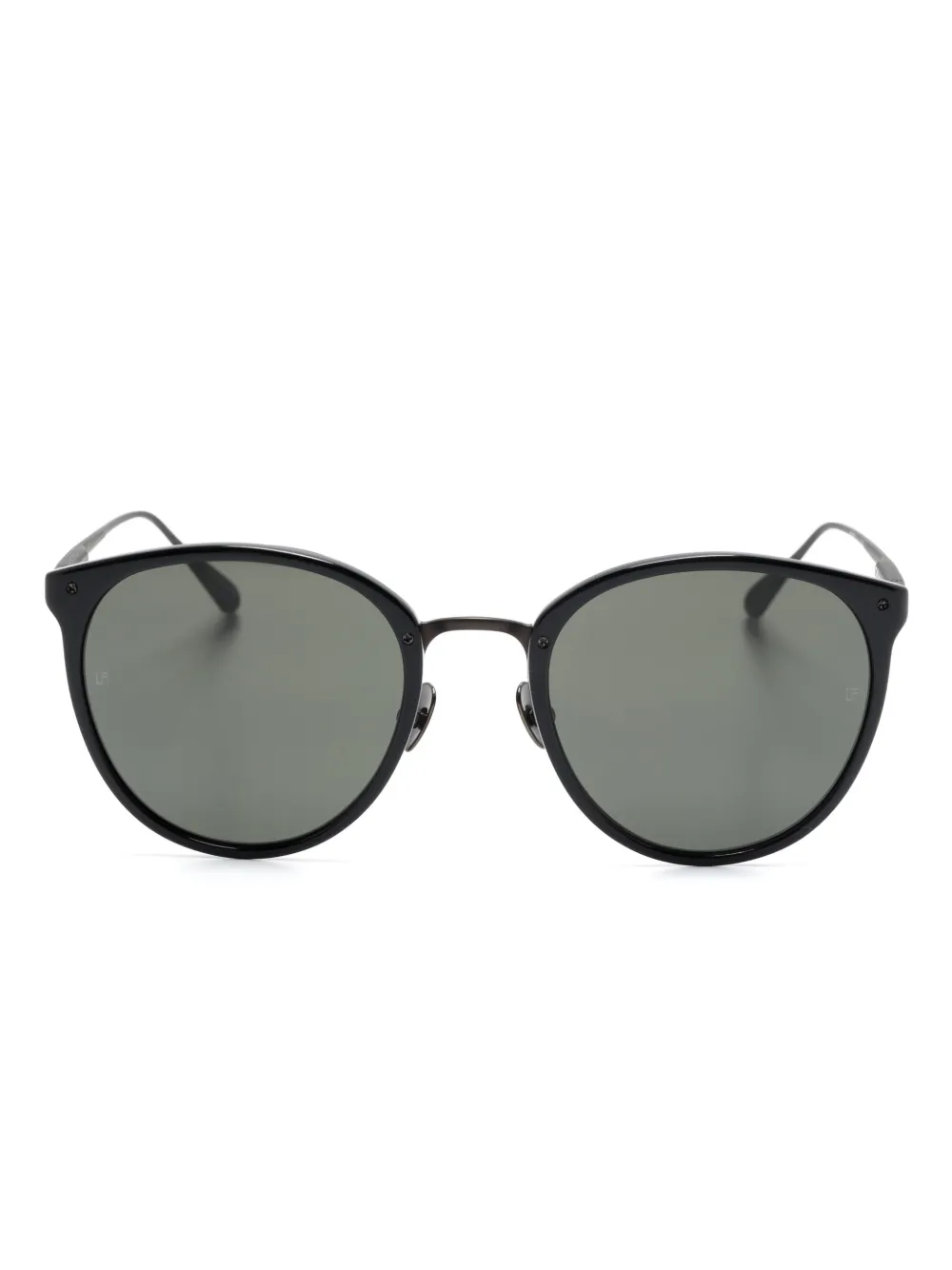 Linda Farrow Calthorpe oval-frame glasses - Black
