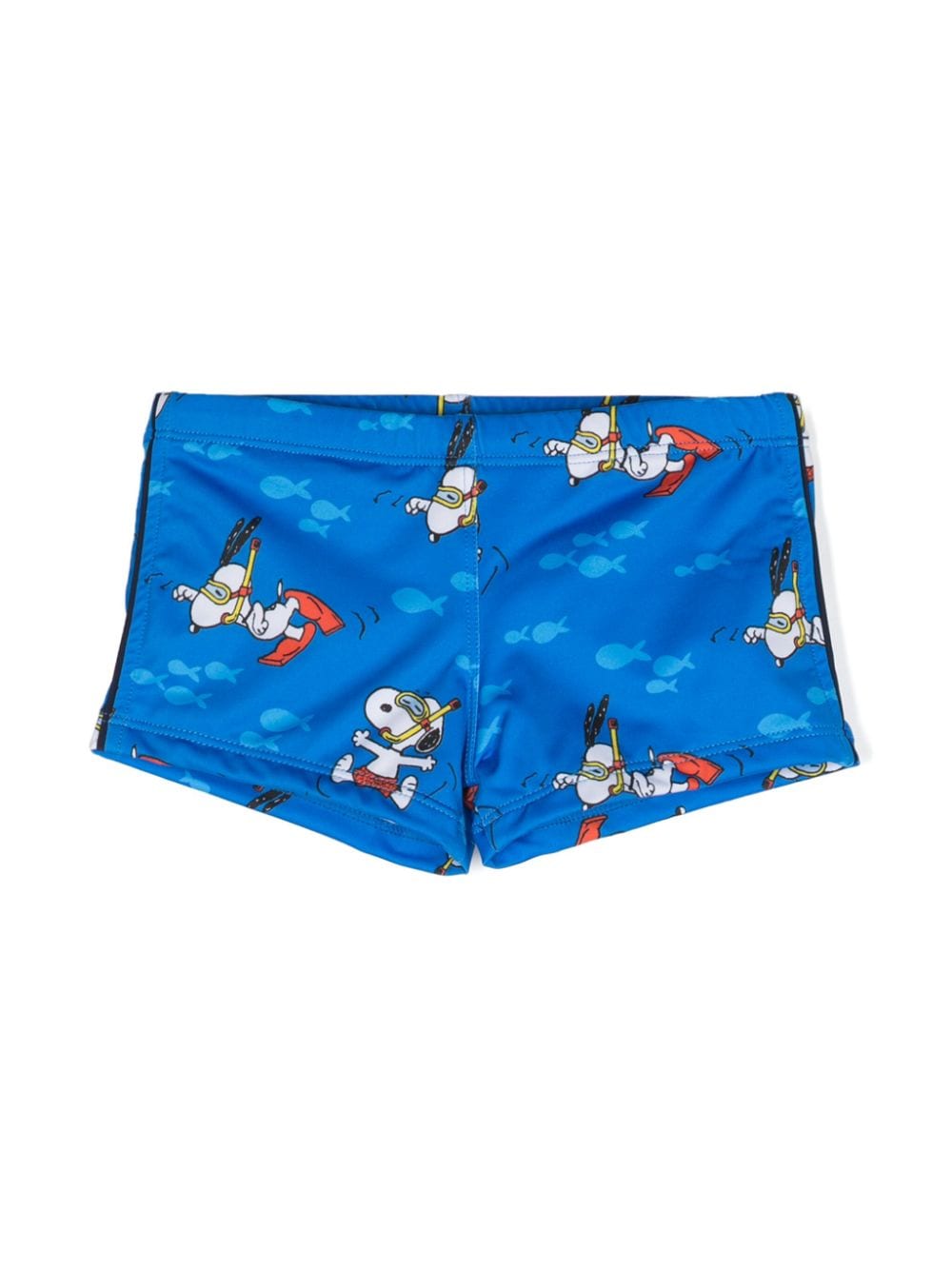 Mc2 Saint Barth Kids' X Peanuts™ Snoopy Diver Swim Trunks In Blue