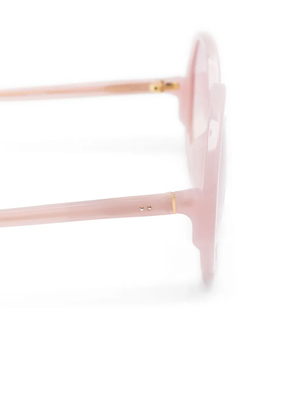 Linda Farrow Paloma zonnebril met geometrisch montuur Roze