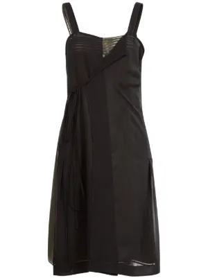 ワンピース MAISON MARGIELA Embroidered crepe midi slip dress MAISON MARGIELA Embroidered crepe midi slip dress | THE OUTNET