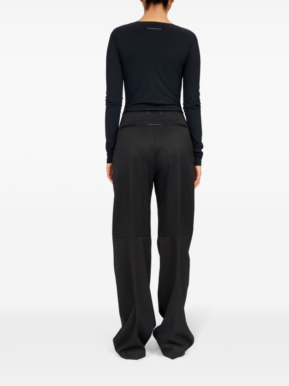 MM6 Maison Margiela raw-cut straight-leg trousers Women