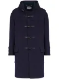 Maison Margiela hooded wool coat - Blue