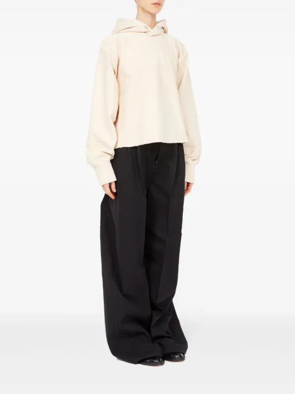 Maison Margiela ロゴ パーカー | ニュートラル | FARFETCH JP