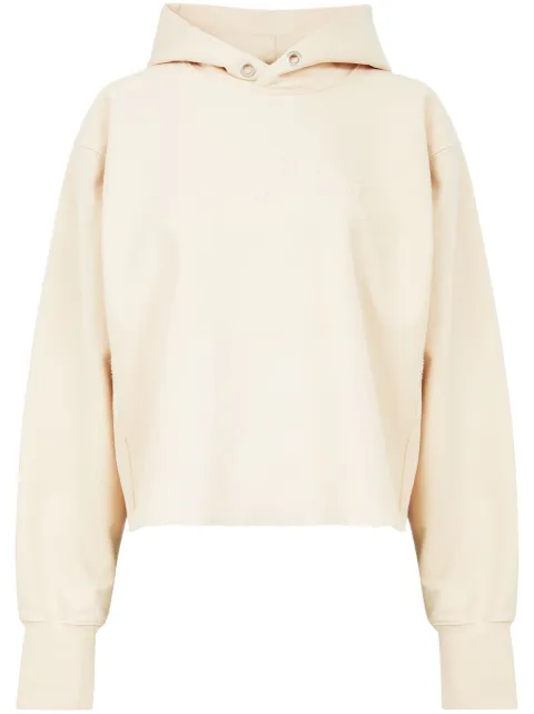 Maison Margiela logo-embroidered cotton hoodie