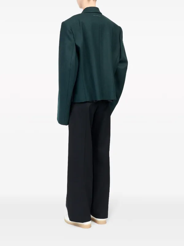 【関税込み】MM6 Maison Margiela グリーン ダブルジャケット MM6 Maison Margiela オーバーサイズ ダブルジャケット