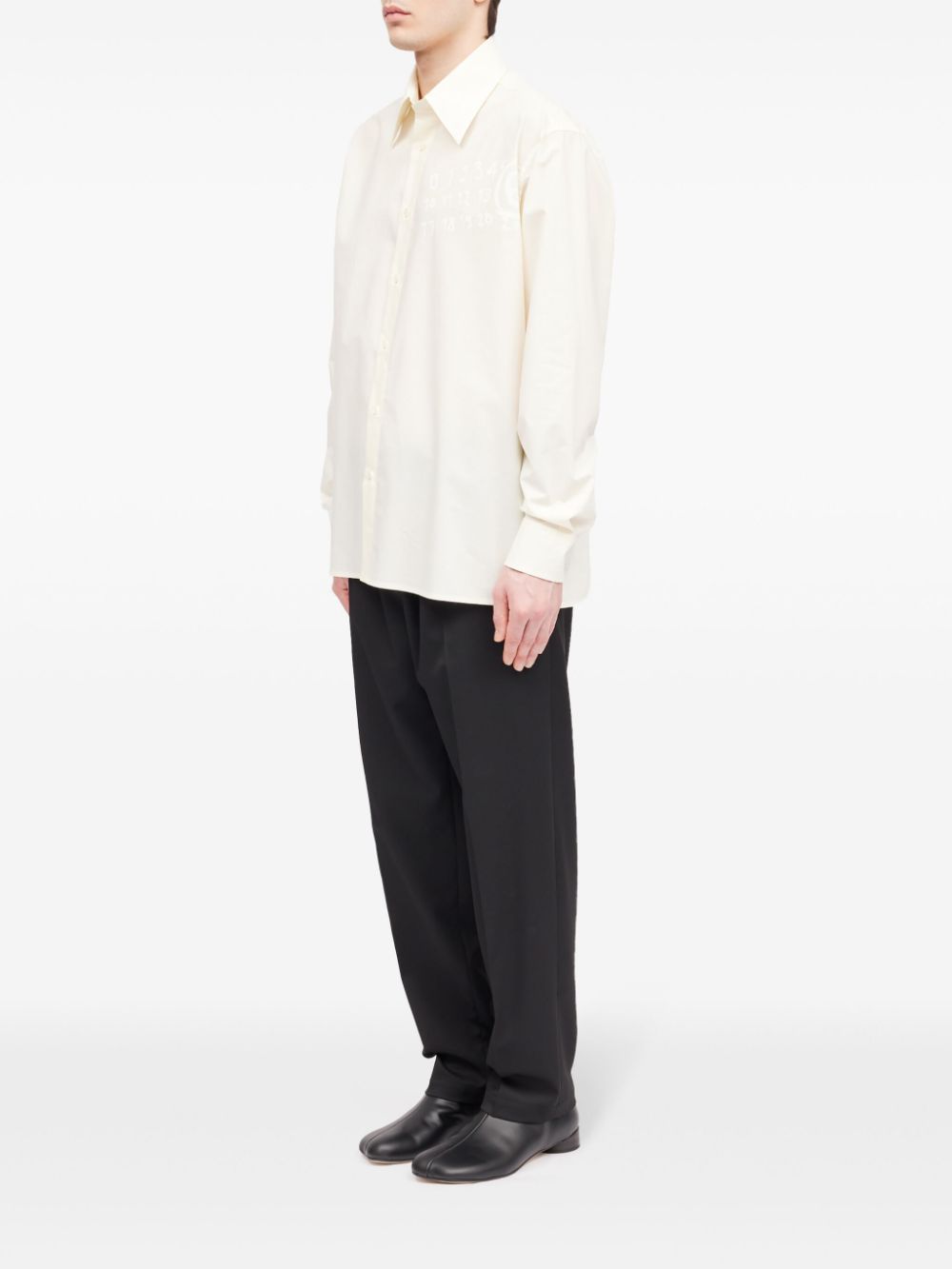 MM6 Maison Margiela numbers-motif cotton shirt Men