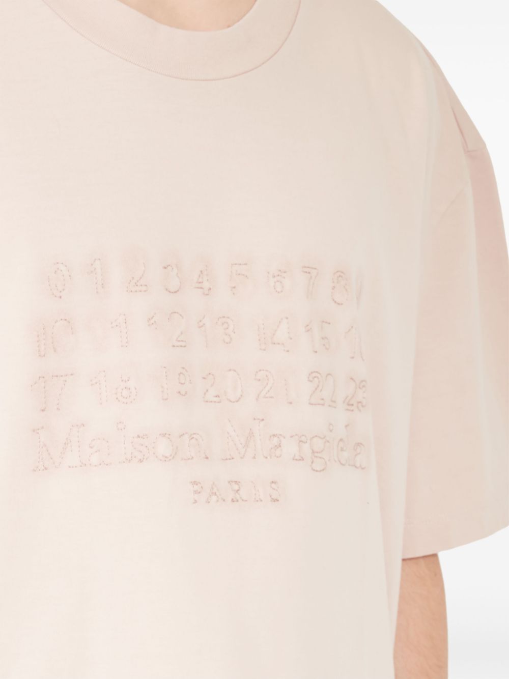 Maison Margiela logo-embroidered cotton T-shirt Men